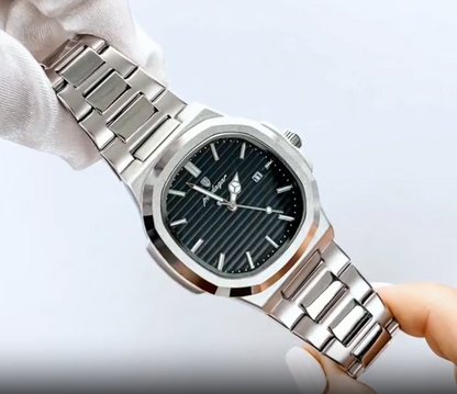 Automatic Silver Waterproof Watch™ - Premium Quality