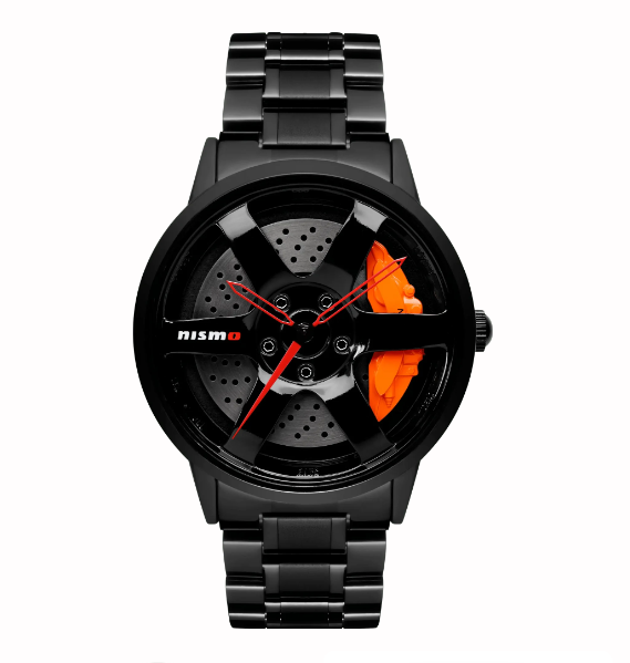 Orange Alloy Wheel Gyro Watch™ - Premium Quality